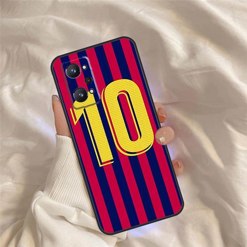 Number 10 Football For Realme C55 C35 C33 C31 C30 C25 C21Y C15 C11 GT Neo 5 3 2 Realme 9 10 11 Pro Plus Case