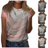 Women's Casual Short-sleeved T-shirt O-neck Printed Top