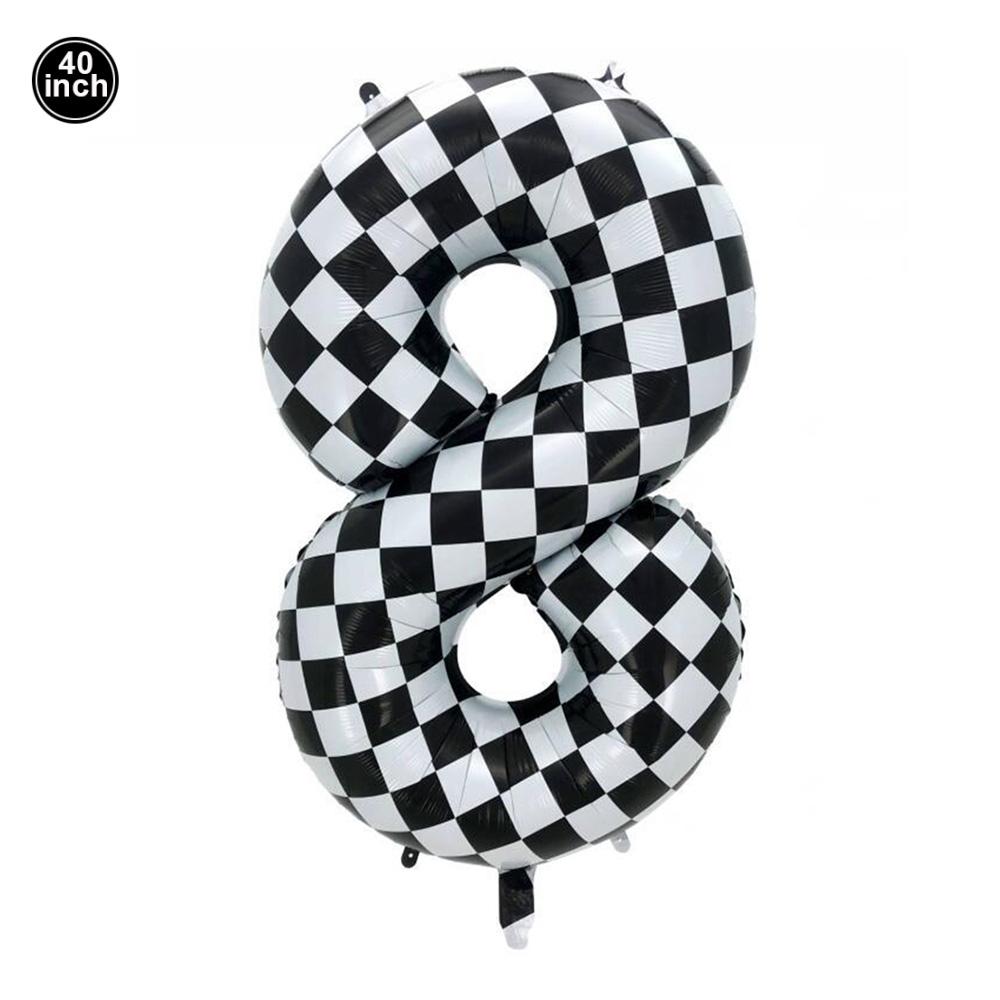 Black & White Checkered Flags Race Car Happy Birthday Banner Tablecloth Kids Boys Racing Car Birthday Party Decorations Supplies