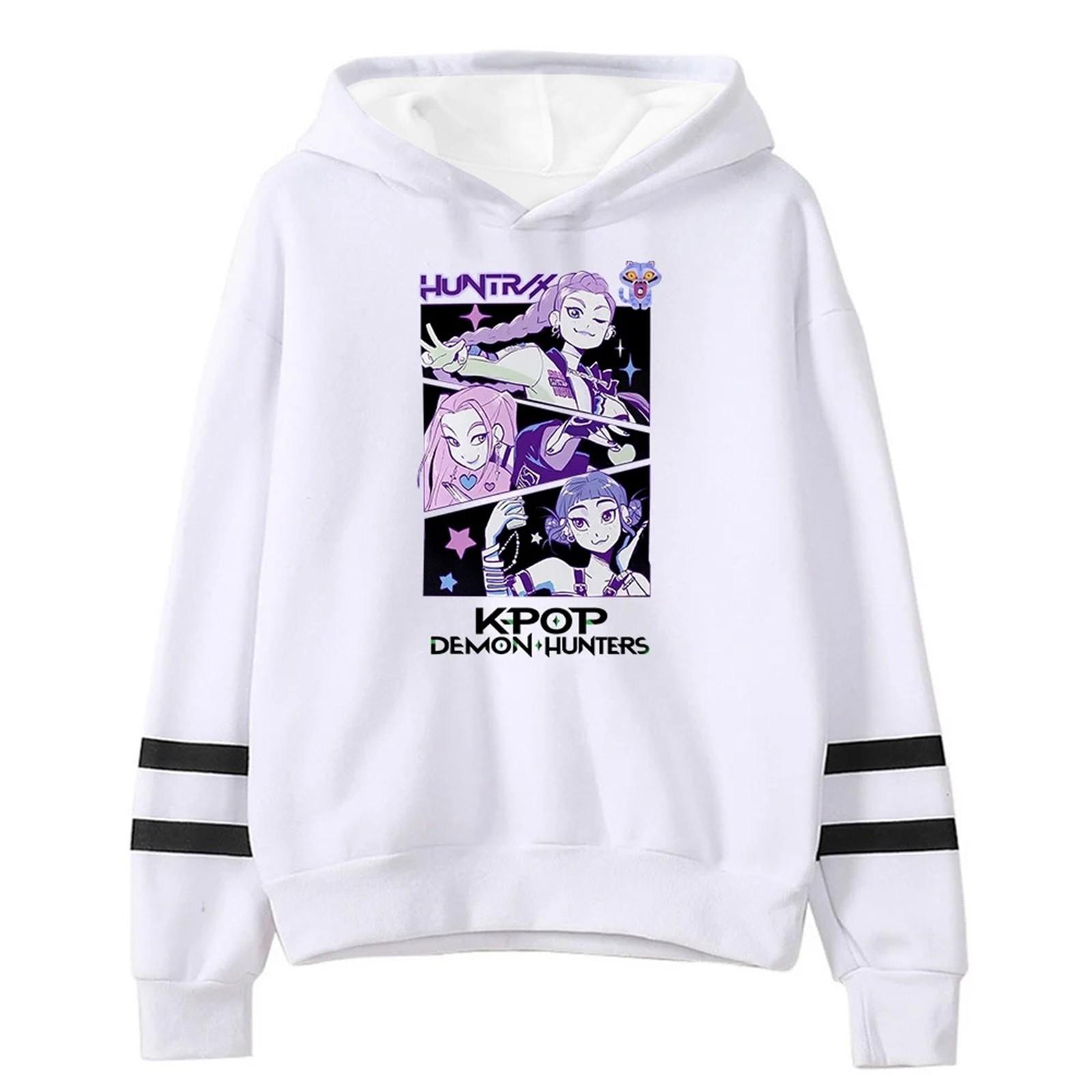 

Women s Fashion Lightweight Long Sleeve Pullover With Pockets Print Hoodie XL белый