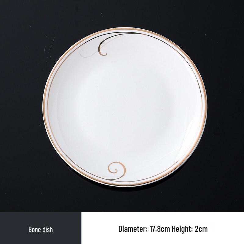 Hotel Restaurant Ceramic Tableware Set: Plates, Bowls, Cutlery, Chopsticks for Private Rooms - 7 or 8 Pieces