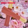 Temu Xi Yin Cherry Blossom Bamboo Incense Sticks - Customizable for Dropshipping