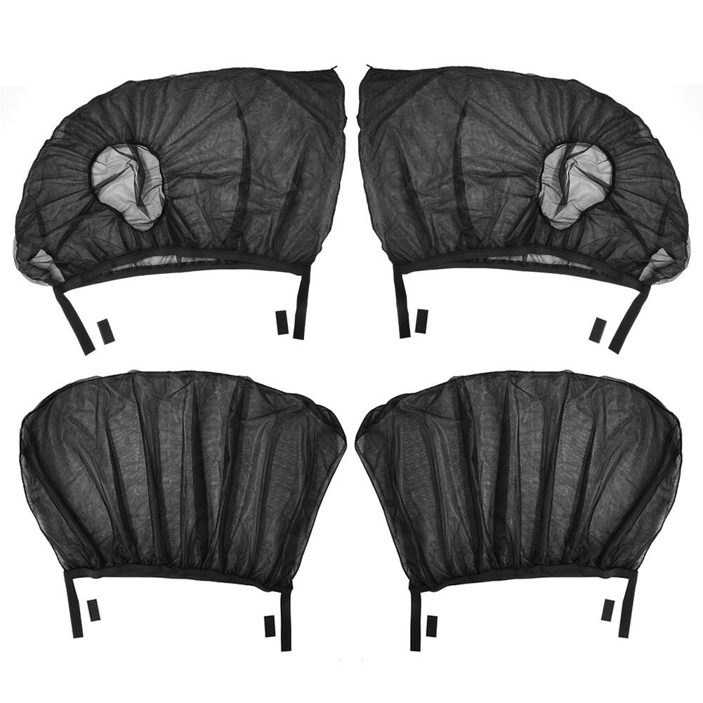 

2/4x Car Styling Anti Mosquito Window Screen Sunshade Summer Protection Curtains