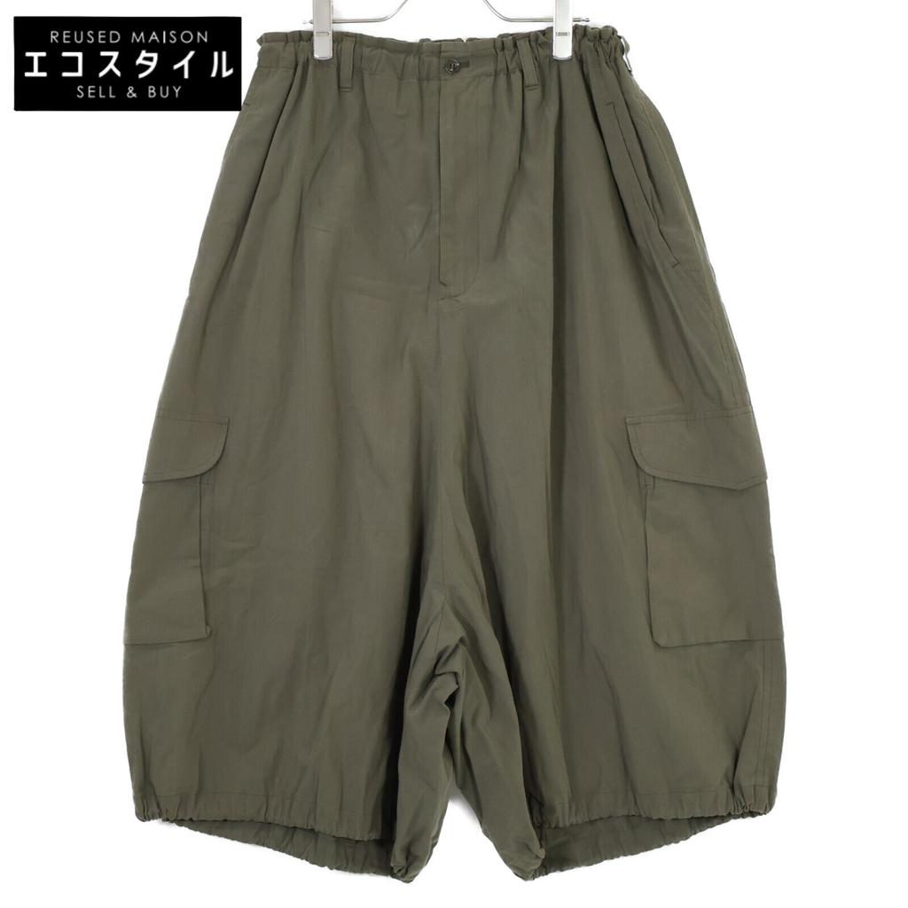 Y's YV-P01-026 Olive Balloon Silhouette Pants Bottoms 1 oliveUsed
