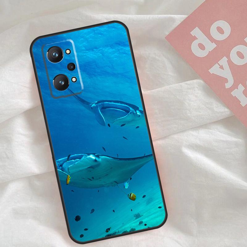 Animal Manta Ray Case For Realme C75 C63 C61 C65 C67 C55 C51 C53 C35 C71 15 11 12 13 14 Pro Plus GT6 GT7 Pro