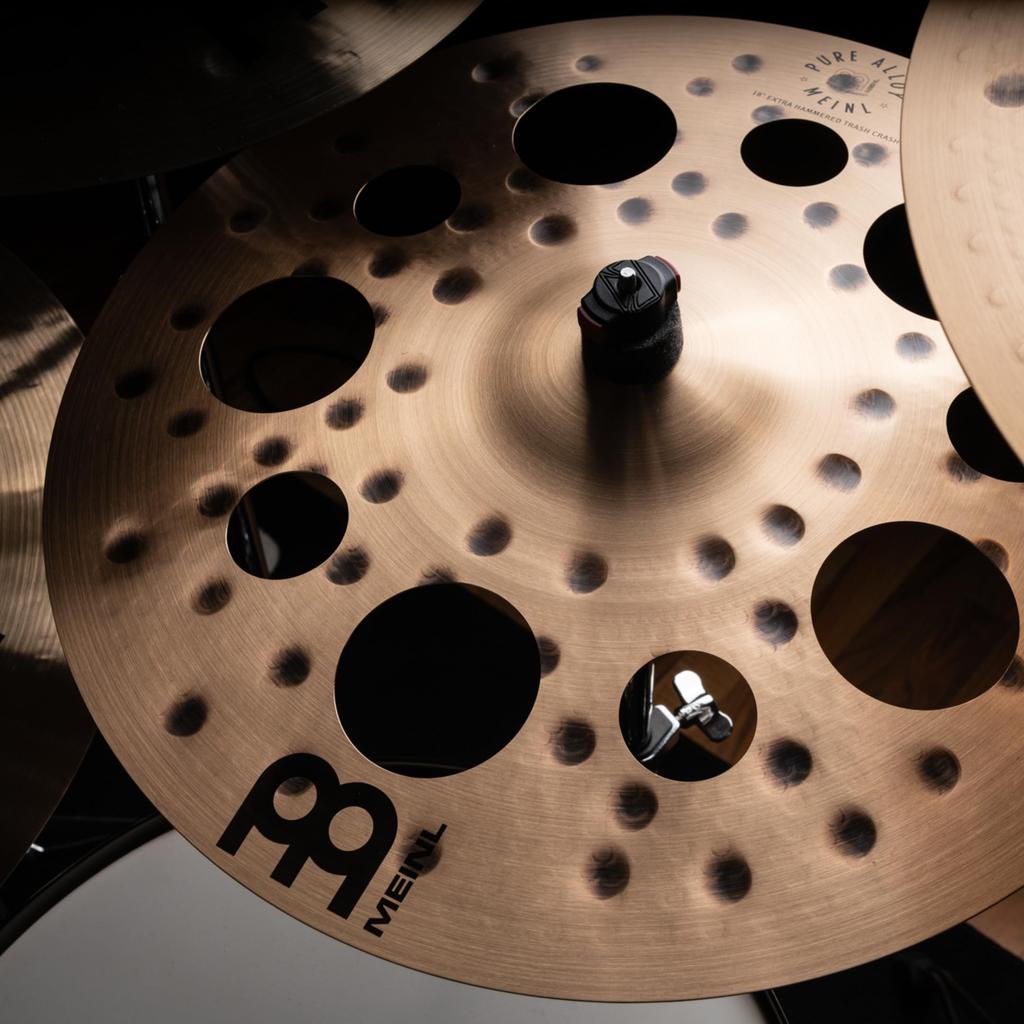 MEINL Cymbals Pure Alloy Series Extra Hammered Trash Crash Cymbal PA18EHTRC 18"