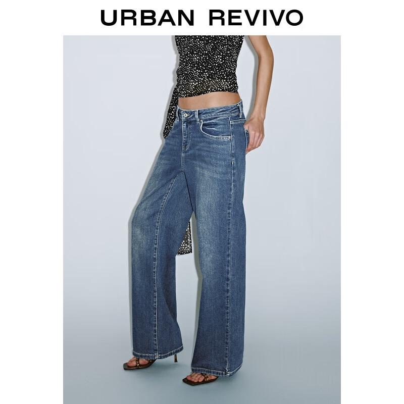 

UR Women s Retro Washed Wide-Leg Denim Jeans 26