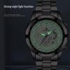 Men's Luminous Waterproof Automatic Calendar Watch with Large Dial