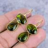 Peridot Gemstone Handmade 925 Sterling Silver Jewelry Earring 1.46" M-2639