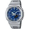 Casio G-Shock GM-B2100AD-2AJF Men's Watch, Silver/Blue, Bluetooth, Solar Powered