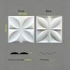 12 Stück 3D-geprägtes Wandpaneel PVC 0,8 cm dick für Heim-/Hotel-Hintergrundwand-Dekoration