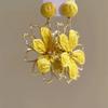 Steel Needle Flower Star Pendant Earrings Sweet Niche Temperament Earrings Exquisite Versatile Fashion High-end Earrings