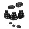 20Pcs/Set Hot Spa Black Basalt Oval Shape Stone Essential Oil Pedicure Massage