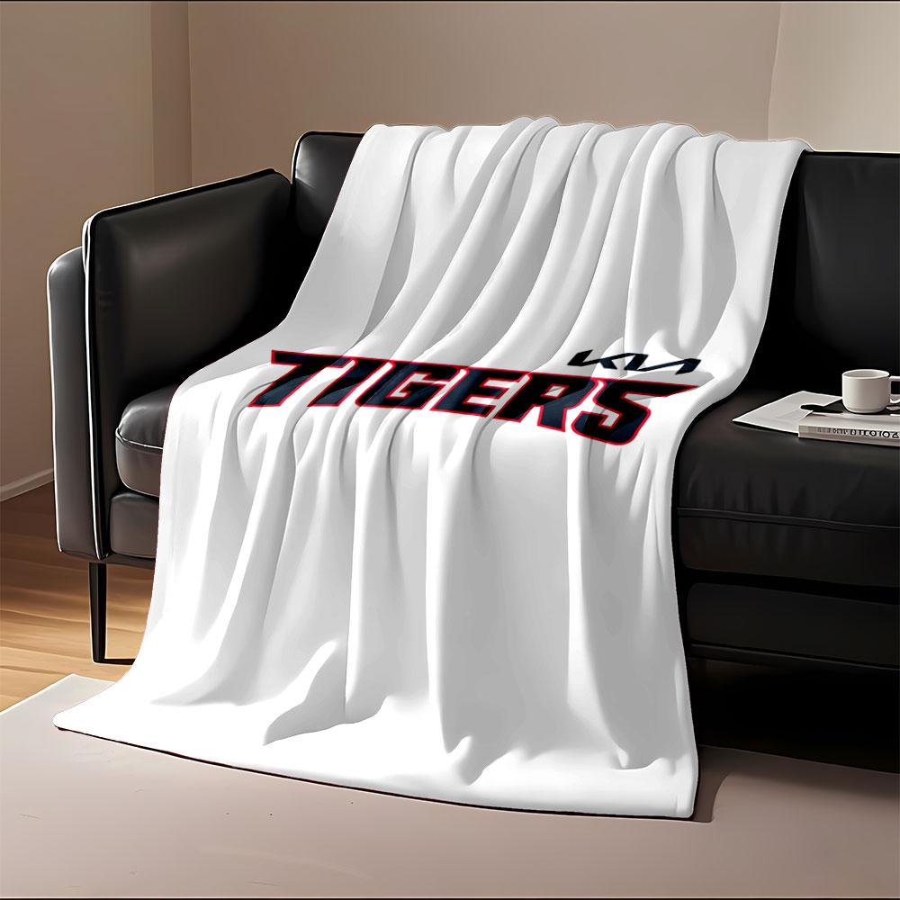 Tigers Team Logo Design Blanket print blanket soft and cozy perfect for the living room bed sofa or a nap,gift