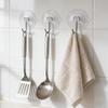 Transparent PVC Suction Cup Hooks Heavy Duty Removable Glass Hook Hanging Towels Keys Holders Kitchen Bathroom Window Hangers