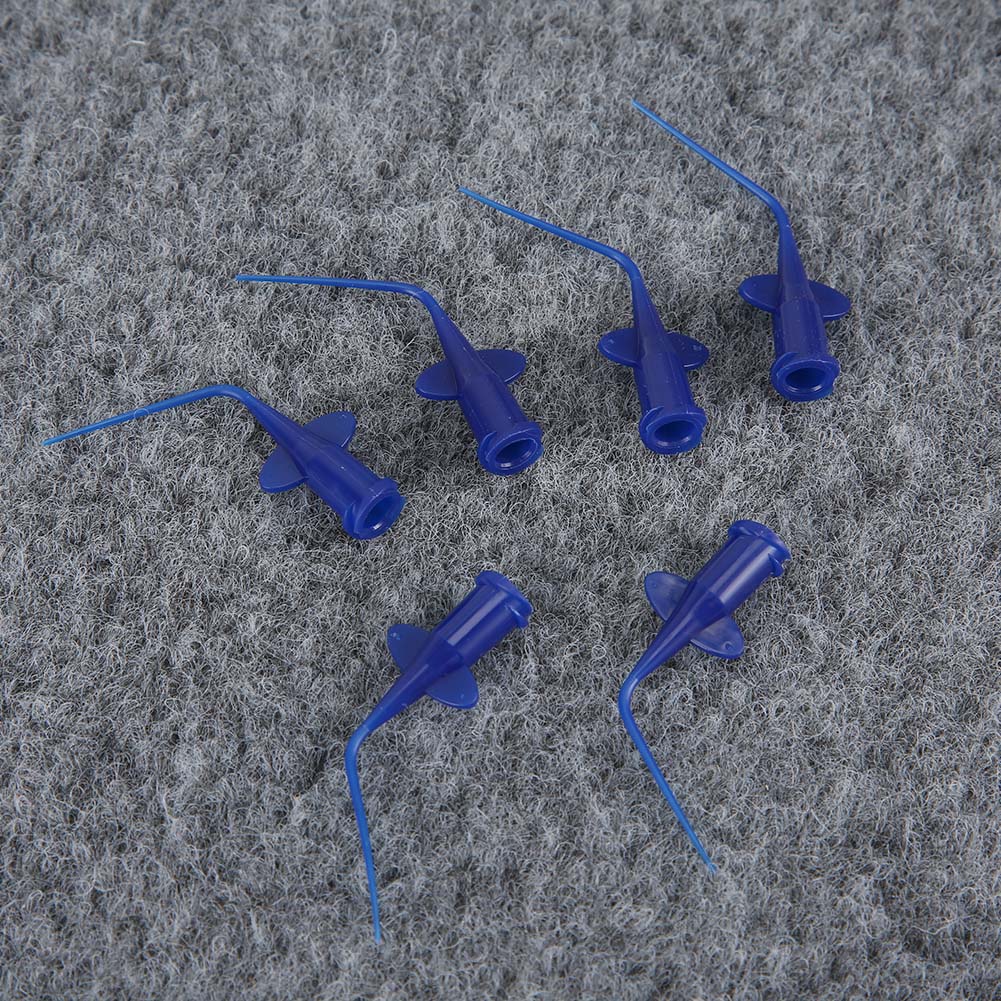 50pcs / bag Disposable Irrigation Rinse Tips Dental Teeth Whitening Flexible Resin Tip Soft Needle