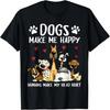 Honden Maken Me Blij Mensen Maken Mijn Hoofd Pijn Grappige Cadeaus Hond T-shirt