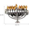 Amosfun 4pcs Menorah Napkin Rings Alloy Napkin Holders for Hanukkah Table Decorations Elegant Buckles for Holiday Dinners Parties and Special