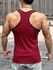 Europäische Herren Sommer Strick West mit vertikalen Streifen Schlankmachend Racerback