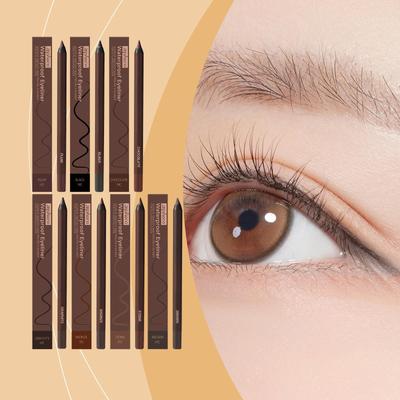 Crayon Eyeliner Waterproof 24h Double Tête Stylo Eyeliner Gel Résistant aux Transferts Crayon Fard à Paupières Lisse Longue Tenue Tailleable