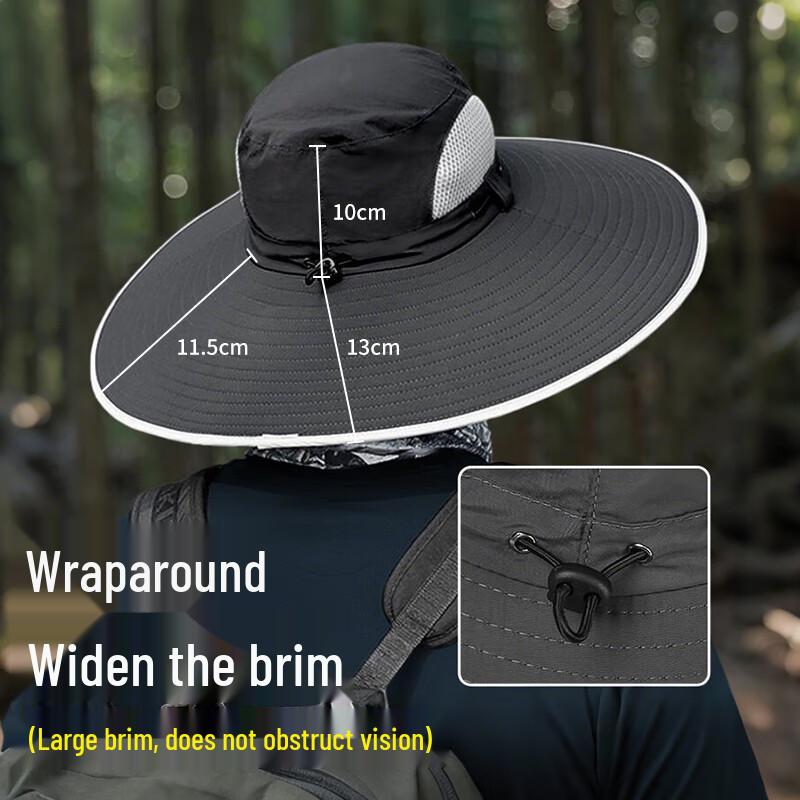 Outdoor Solar Fan Cooling Hat