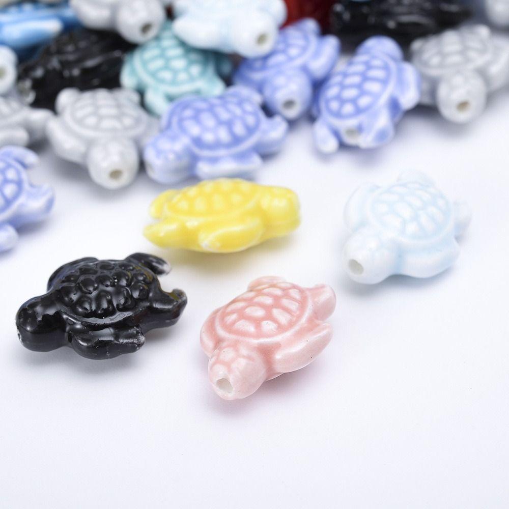 10pcs Handmade Craft Ceramic Spacer Loose Beads Ceramic Jewelry Making Material  Student