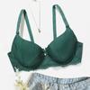 Women S Push Up Underwire Bra Lace Trim Detachable Straps Bow Decor