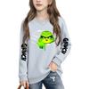 Boys Girls Child Fashion Daily Versatile Casual Crewneck Sweatshirts Daily Long Sleeve Patchwork Top Sweatshirts