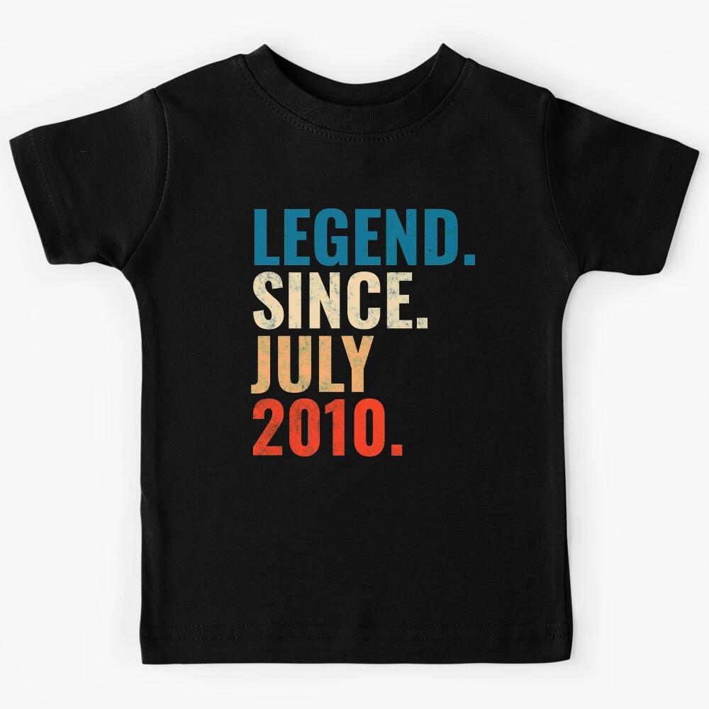Legend Since July 2010 Retro Vintage Kids T-Shirt 160