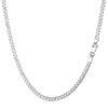 Suplight Halskette Kette Herren Silber 925 Damen Allergie 35 Zentimeter 3 Millimeter Accessoire