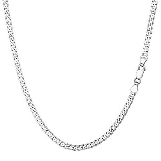 Suplight Halskette Kette Herren Silber 925 Damen Allergie 35 Zentimeter 3 Millimeter Accessoire