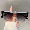 Fashion Leopard Sunglasses Square Trendy Design Women Sun Glasses Oversize Decoration Shades for Travelling Driving