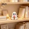 Summer Ghost Table Centerpiece Ice Cream Resin Figurine, Cute Spooky Desk Decor for Niche Home Halloween Home, Soft Ornament, Festive Gift Friends