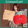 Plush Cherry Pillow Toy With Pp Cotton Filling For Sofa Bed Decor And Gifts