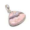 Rhodochrosite Gemstone Handmade 925 Sterling Silver Jewelry Pendant 1.38" GK-6000