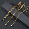 3.5-7MM Braccialetti a Catena in Acciaio Inossidabile per Uomo Donna Punk Maglia Cubana Maglia a Maglia Grossa Bangle Moda Festa Gioielli Che Non Sbiadiscono Mai