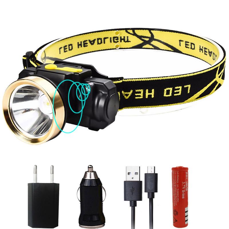 LED Headlamp Mini IR Sensor Headlight Induction Usb Rechargeable Bicycle Riding Lantern Flashlight Head Torch Litwod Lithium Ion