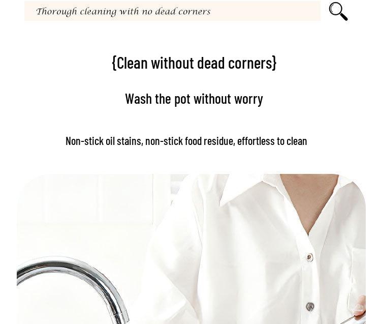 Uncoated 304 Stainless Steel Flat-Bottom Frying Pan for Induction Cookers - Non-Stick Egg Wok