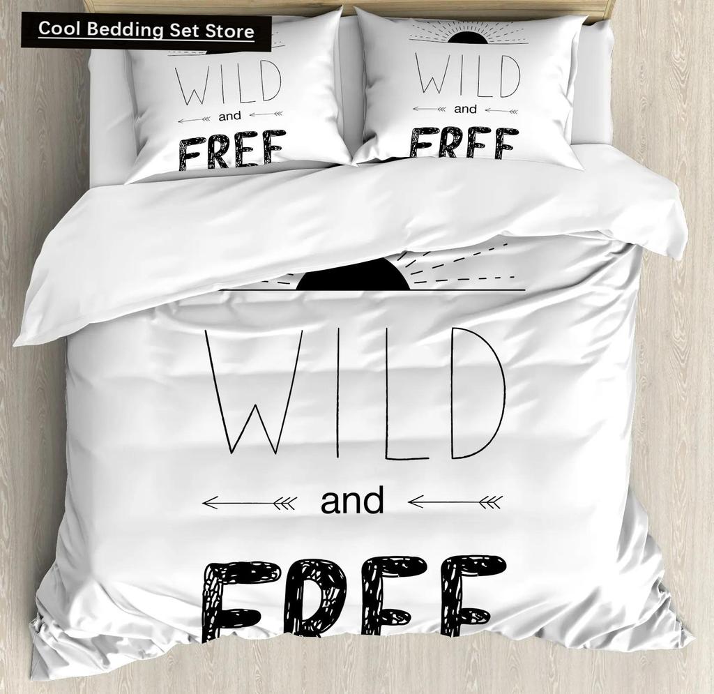 Adventure Duvet Cover Set Wilderness Themed Duvet Cover Set Bedclothes Double Queen King Size Polyester Bedding Set Pillowcase