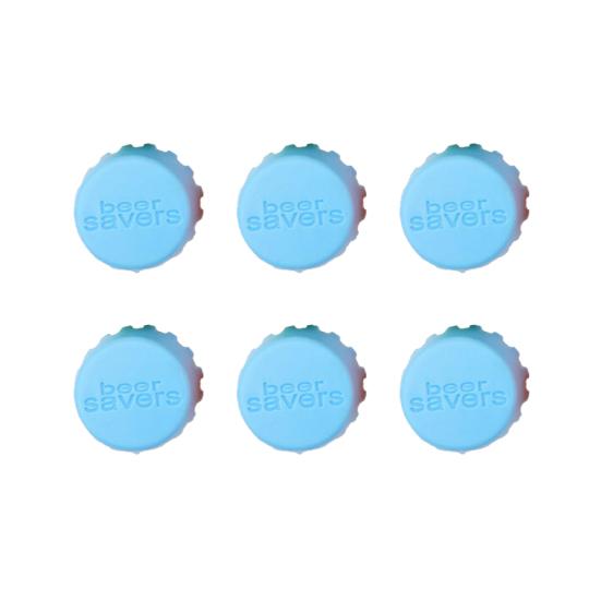 6 Pcs/Set Silicone Beer Bottle Caps Food-Safe Reusable Lid for Home Brewing Beer Wine Soda Bottles Beer Lovers Parties Gifts