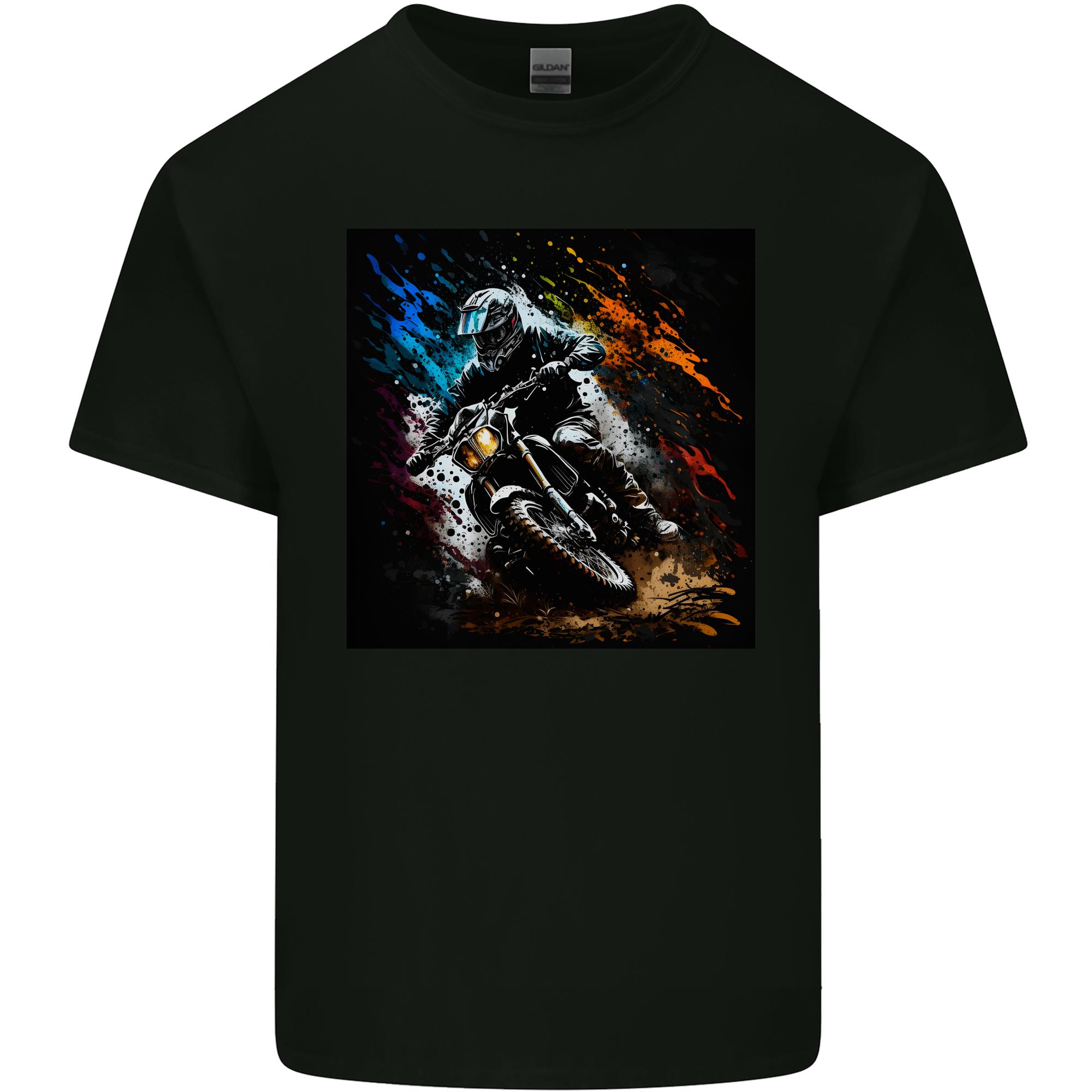 A Motocross Illustration MotoX Dirt Bike Motorsports Unisexs Light Cotton TShirt S