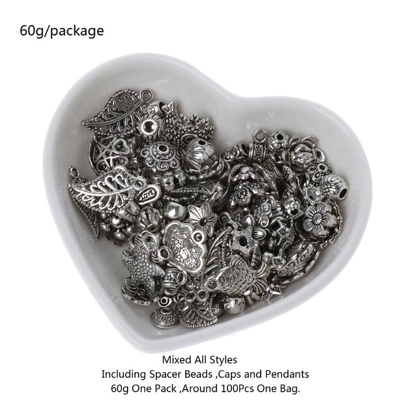 100pcs 8//10mm Hollow Flower End Spacer Metal Bead Caps For DIY Jewelry Finding