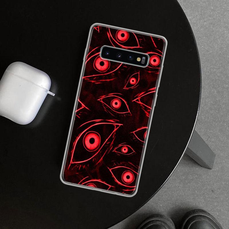 Scary Face Eyes Phone Case Cover for Samsung Galaxy S26 S25 Edge S24 S23 Ultra S22 Plus S21 FE S20 + Art Customized Fundas Galax