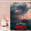 J-JAWS Movie 1pc Pattern Shower Curtain Plus Hooks Waterproof Machine Washable Polyester Fabric Abstract