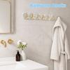 2PCS Wall Mounted Bathroom Hooks Self Adhesive Wall Hook Rack Coat Clothes Holder  Living Room