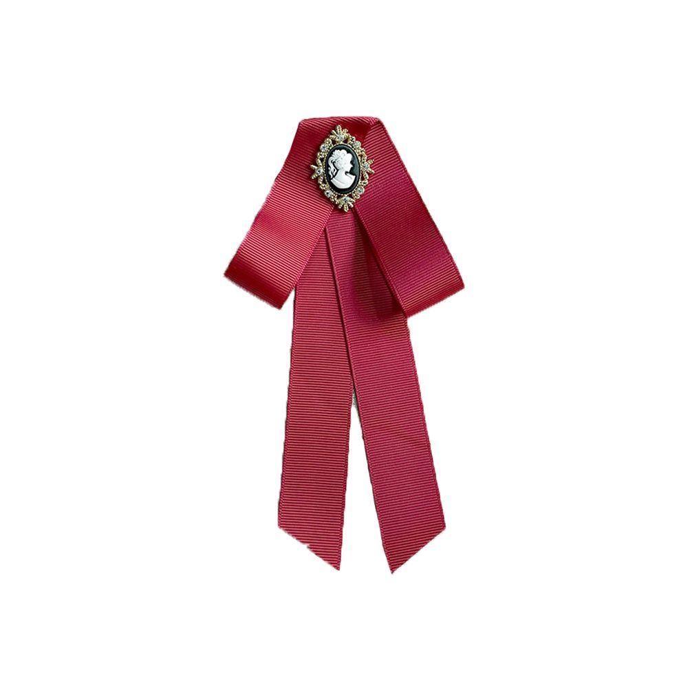 Shirt Multicolor Woman Bow Tie Brooch Bow Dress