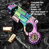 Shell-Ejecting Toy Pistol Metal Alloy - Realistic Shooting Sensory Toy for Stress Relief, Cool Desk Gadget Gift for Adults &Boys