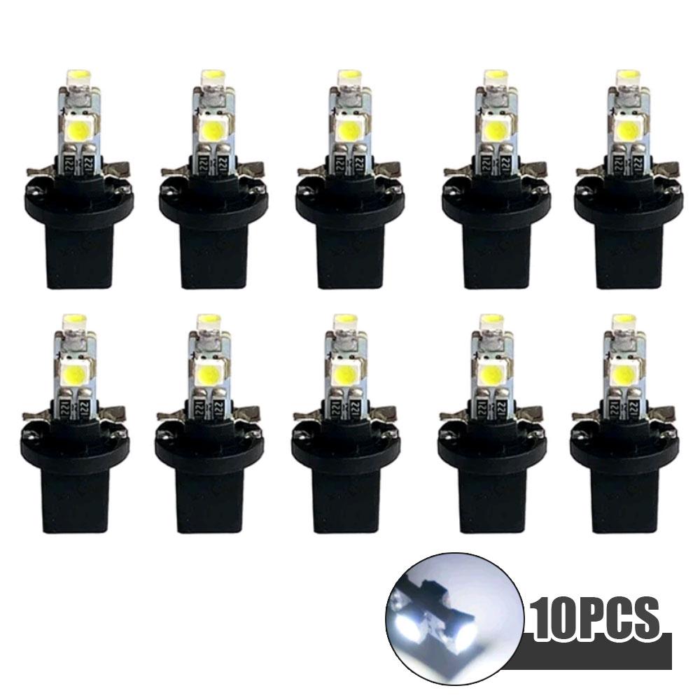 10pcs Car T5 B8.5 Led Dashboard Lights Car Instrument Panel Decorative Lamp Car Instrument Lighting Bulb Auto Light Accessories
