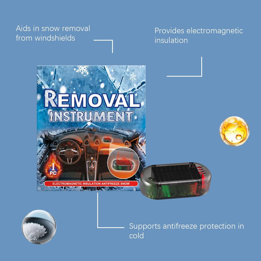Solar-powered Snow Removal Device, An Electromagnetic Insulating Vehicle Tool For Preventing Freezing Of Car Windshields.