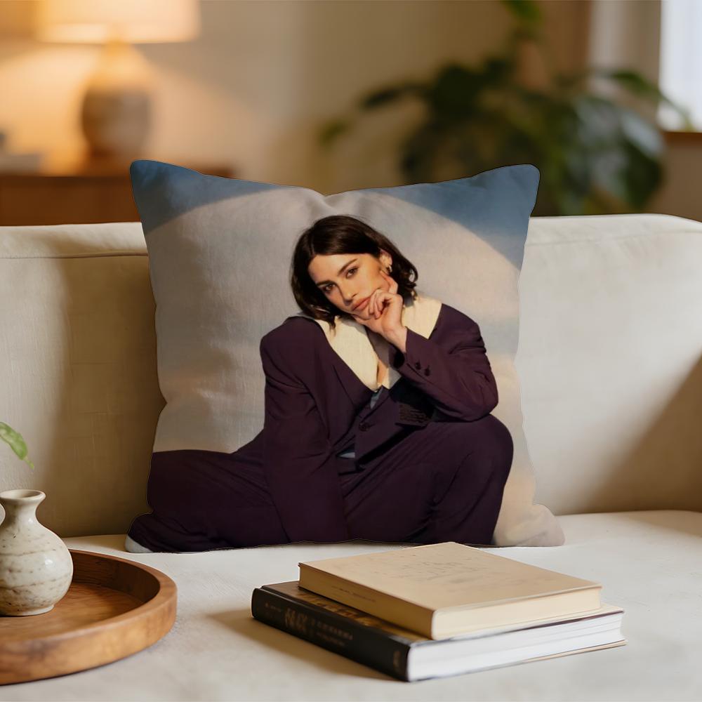Singer GGracie Abrams Cushion Cover Short plush pillowcase for bed sofa carwashable